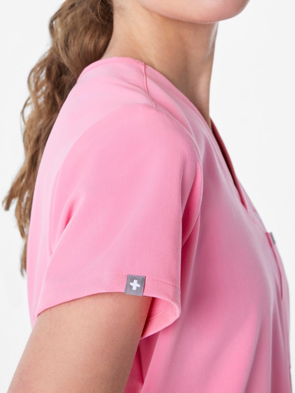 Figs Sunrise Pink Catarina One Pocket Scrub Top